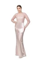 Women's Designer Bridesmaid Satin Maxi Sleeveless Dress || Full Neck Stylish Dress for Women & Girls || One Piece Western Model Dress