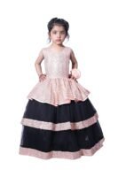 Baby-Girls Kids Fancy Prom Dress Princess Gown Birthday Dresses 10-11Years (Pink)