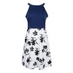 Women's Floral Sleeveless Off-Shoulder Party Prom Swing Dress White XL | Dresses | Womens Clothing