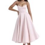 Prom Dress Women Summer Spaghetti Straps Party Gown for Wedding Dating Bride M Pink|Clothing Shoes & Accessories|Womens Clothing|Dresses