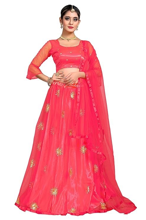 Elegant and Stylish Lehenga Choli for Women – Traditional Indian Wear with Embroidery, Perfect for Weddings and Festivals (Surya-Tometto)