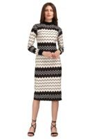 Women’s Bodycon Knee Length Dress (Beige)