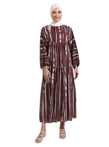 Fancy Coffee Premium Georgette Printed Abaya