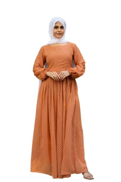 Georgette Full Sleeve Length Stylish Abaya Dress for Women and Girl's