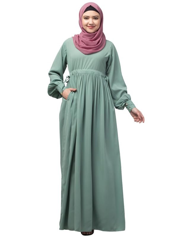Umbrella Abaya With Slightly Adjustable Tying Waist - Made with Nida Matte for Women