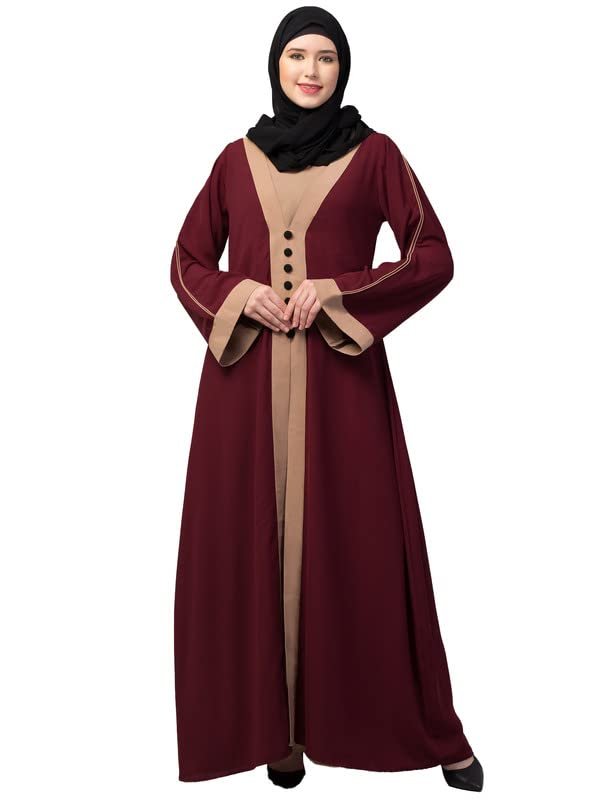 Women Maxi Abaya Dress Made in Nida Matt fabric With Side Pocket for Ladies and Girls
