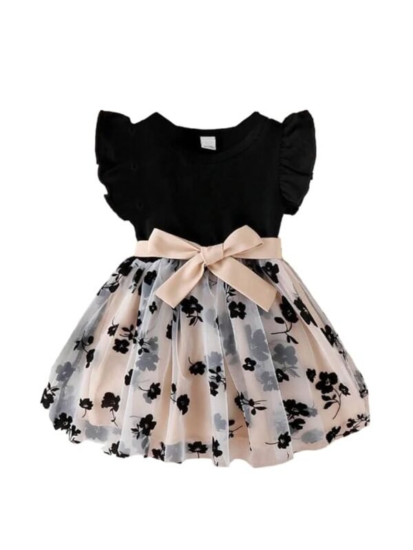 Baby-Girl's Net A-Line Knee-Length Dress