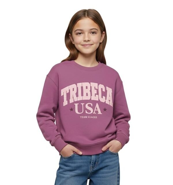 Girls Oversized Sweatshirt | Printed Pullover | Casual Winter Wear | Age 6–16 Years