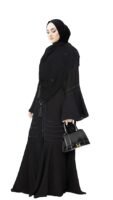 Nida Fabric Free Size Muslim Burqa/Abaya & Burkha Dress for Muslim Women(Black)