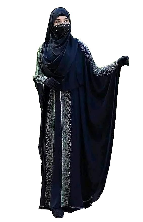 Nida Fabric Free Size Muslim Burqa/Abaya & Burkha Dress For Muslim Women(Black)
