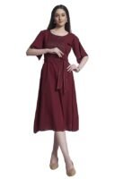 Women Contrast Stitch Dress for Women |Casual Occasions